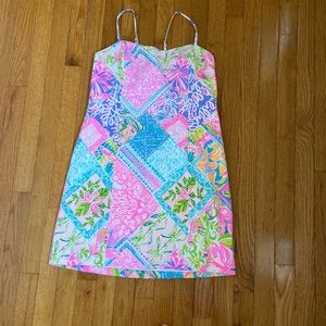 Lilly Pulitzer Shelli stretch dress multi block party